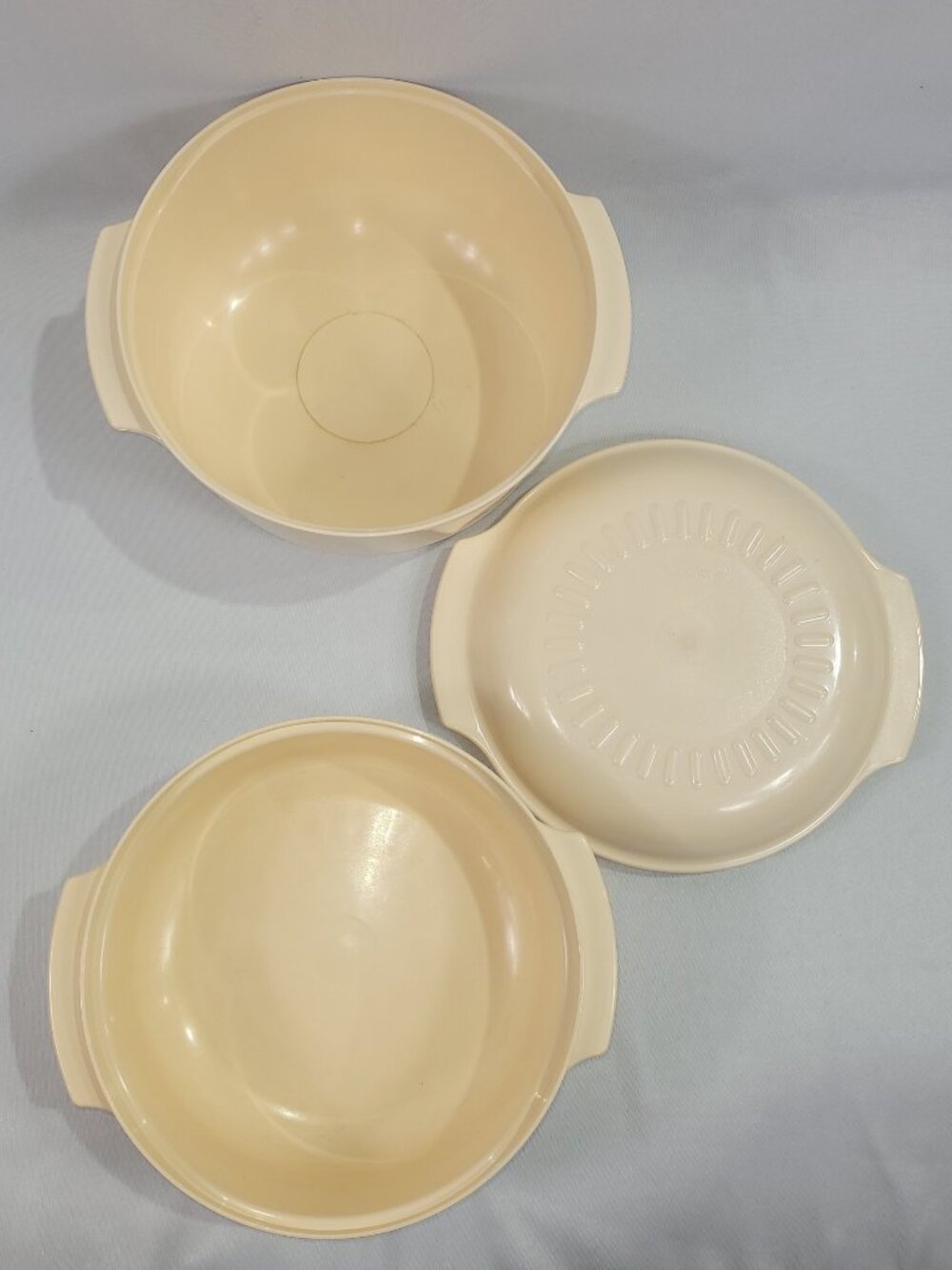 Tupperware Vintage 3 Piece Stack Cooker Microwave Cooking Set - Picture 2 of 2
